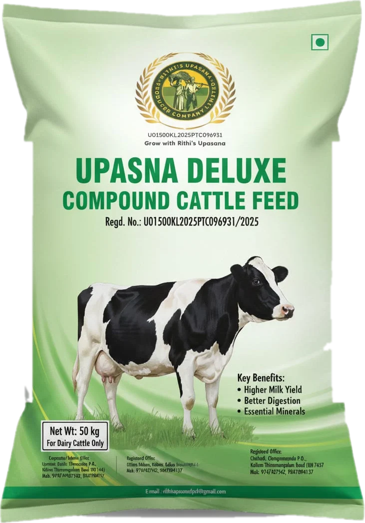 Upasna Deluxe Compound Cattle Feed, 50 kg bag